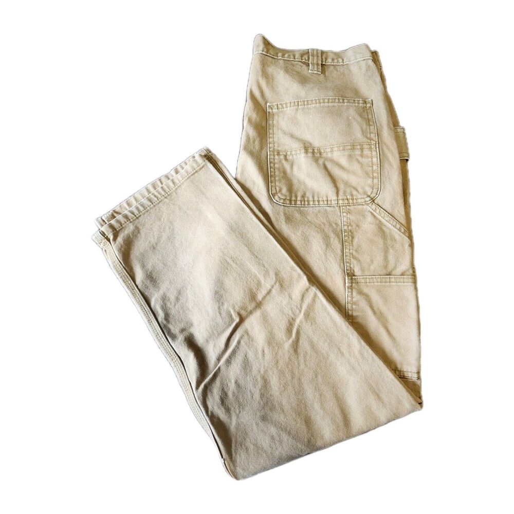 Brahma Mens Canvas Carpenter Pants 32x32 Tan